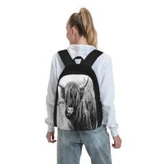 Highland Cow Backpack for Travel and Hiking
