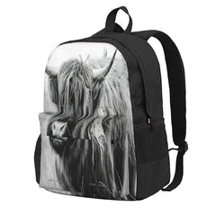 Highland Cow Backpack for Travel and Hiking