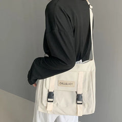 Waterproof Shoulder Bag Pack for Students, Large Capacity Messenger Backpack