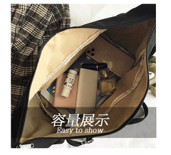 Youth Canvas Crossbody Bag Girls Shoulder Messenger Handbag