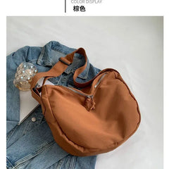Japanese Style Canvas Crossbody Bag with Japanese Floral Design