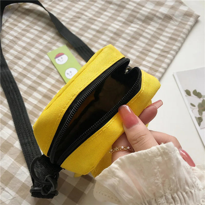 Youth Girl Street Messenger Bag Women Cartoon Canvas Shoulder Bag