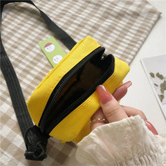 Youth Girl Street Messenger Bag Women Cartoon Canvas Shoulder Bag