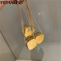 Youth Girls Bright Mini Crossbody Bag Acrylic Lady Triangle Shoulder Bag