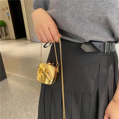 Youth Girls Bright Mini Crossbody Bag Acrylic Lady Triangle Shoulder Bag