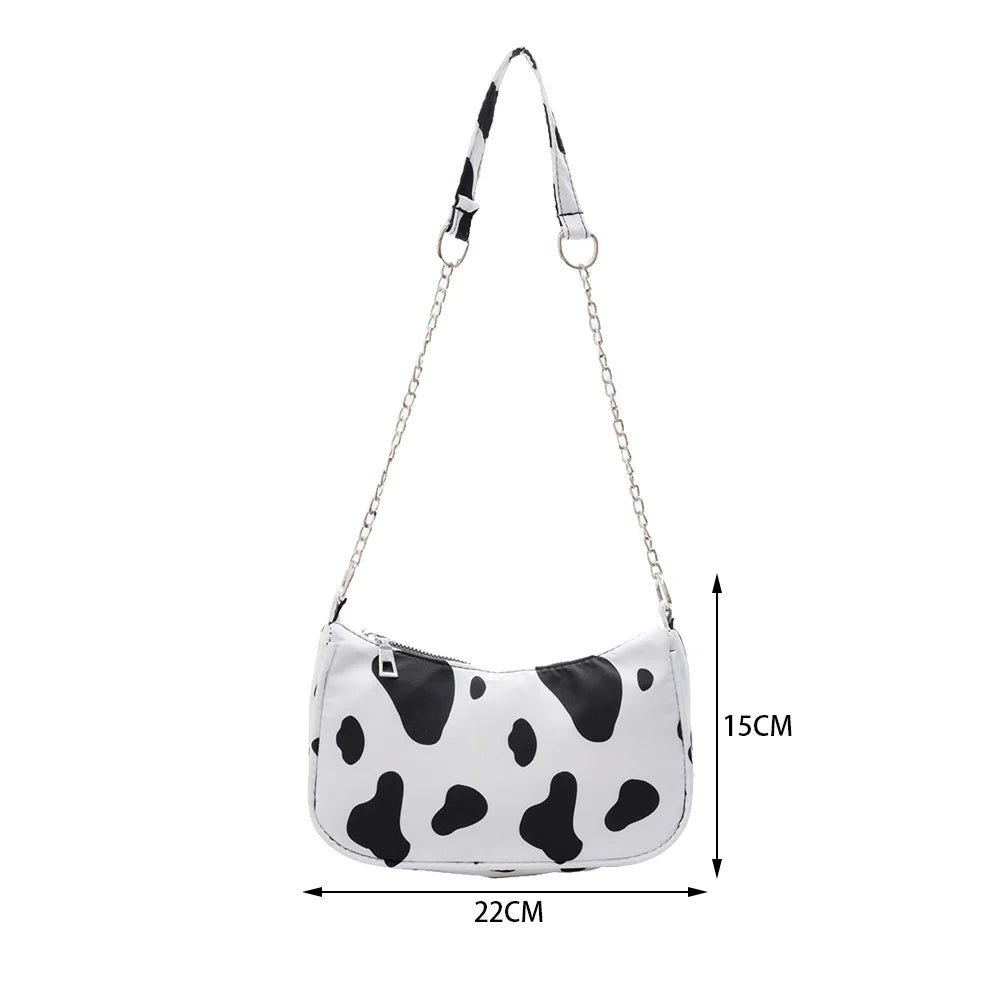 Youth Ladies Nylon Underarm Tote Bag Purse