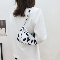 Youth Ladies Nylon Underarm Tote Bag Purse