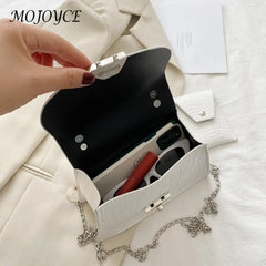 Youth Ladies Versatile Bags Women Shoulder Handbag Stripe PU Pure Crossbody
