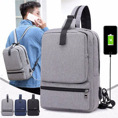 Youth Men USB Charging Backpack School Casual Sling Chest Bag Boys Travel Bag