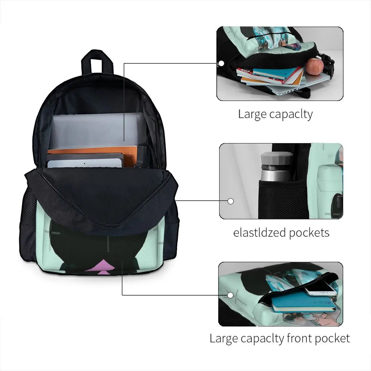 Yungblud Weird Backpacks Men's & Women's Bags Personalised with Zip & Pockets