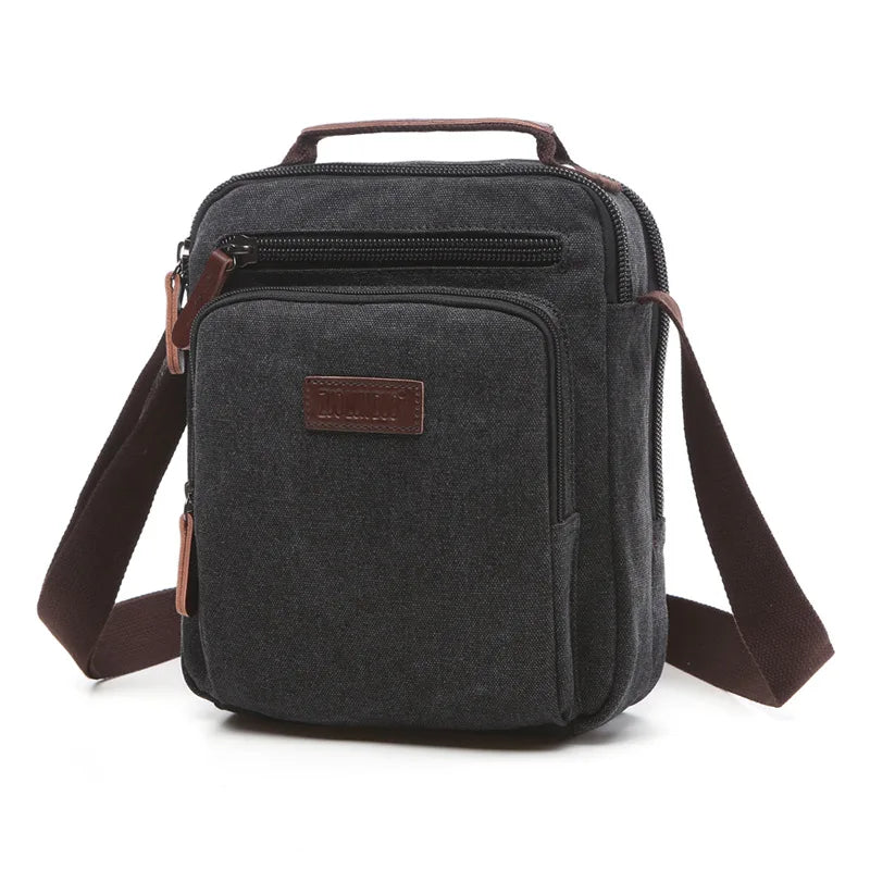 Z.L.D.Handmade Shoulder Bag Large Capacity Canvas Messenger Handbag