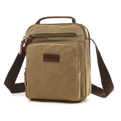 Z.L.D.Handmade Shoulder Bag Large Capacity Canvas Messenger Handbag