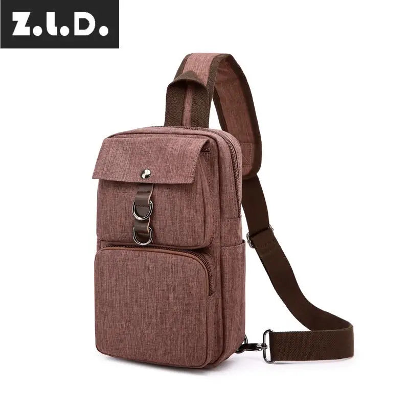 Z.L.D. Ladies Chest Bag Shoulder Bag Waterproof Canvas Messenger Bag