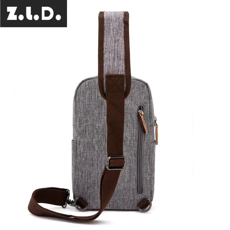 Z.L.D. Ladies Chest Bag Shoulder Bag Waterproof Canvas Messenger Bag