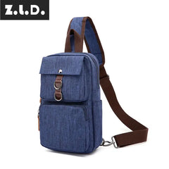 Z.L.D. Ladies Chest Bag Shoulder Bag Waterproof Canvas Messenger Bag