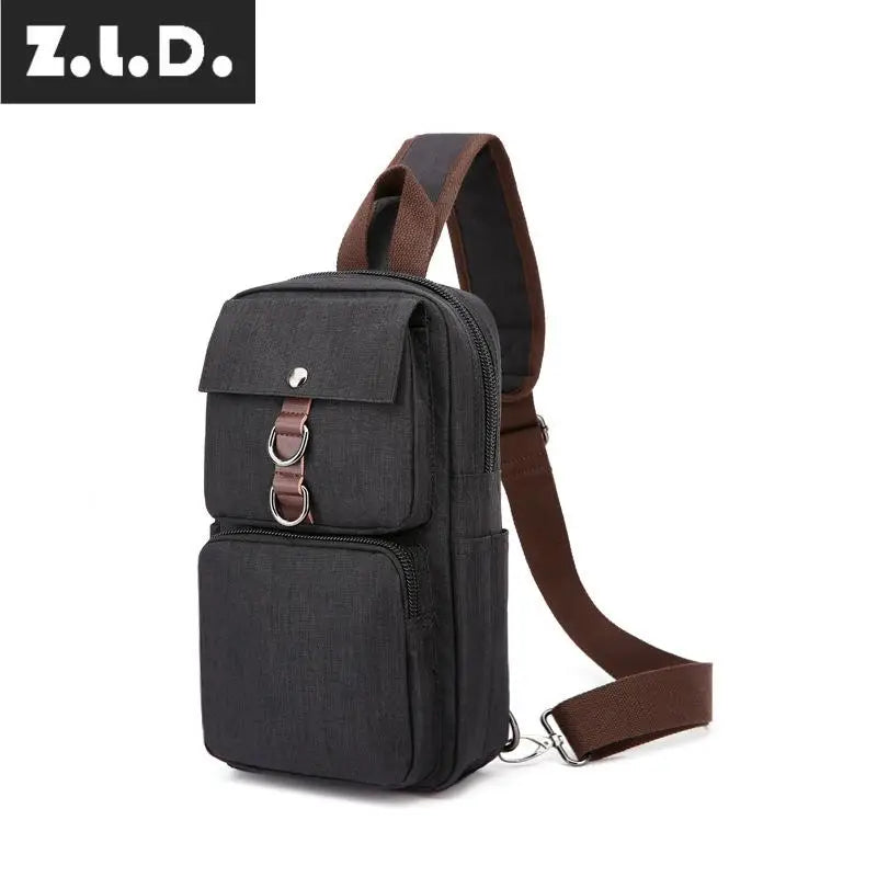 Z.L.D. Ladies Chest Bag Shoulder Bag Waterproof Canvas Messenger Bag
