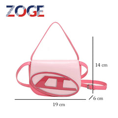 ZOGE Shoulder Bag Ladies Handbag Semi-Circle Leather Underarm Bag High Tote Bag