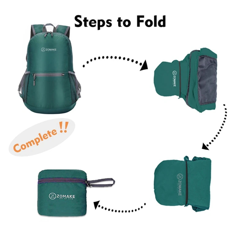 Packable Backpack Small Water Resistant Travel Daypack