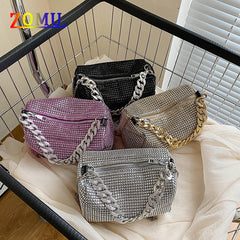 ZOMU Rhinestone Shoulder Bag