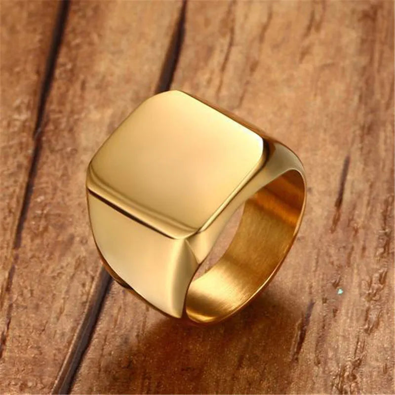 18mm Big Rings for Men Rock Punk Biker Club Party Jewelry Anillos