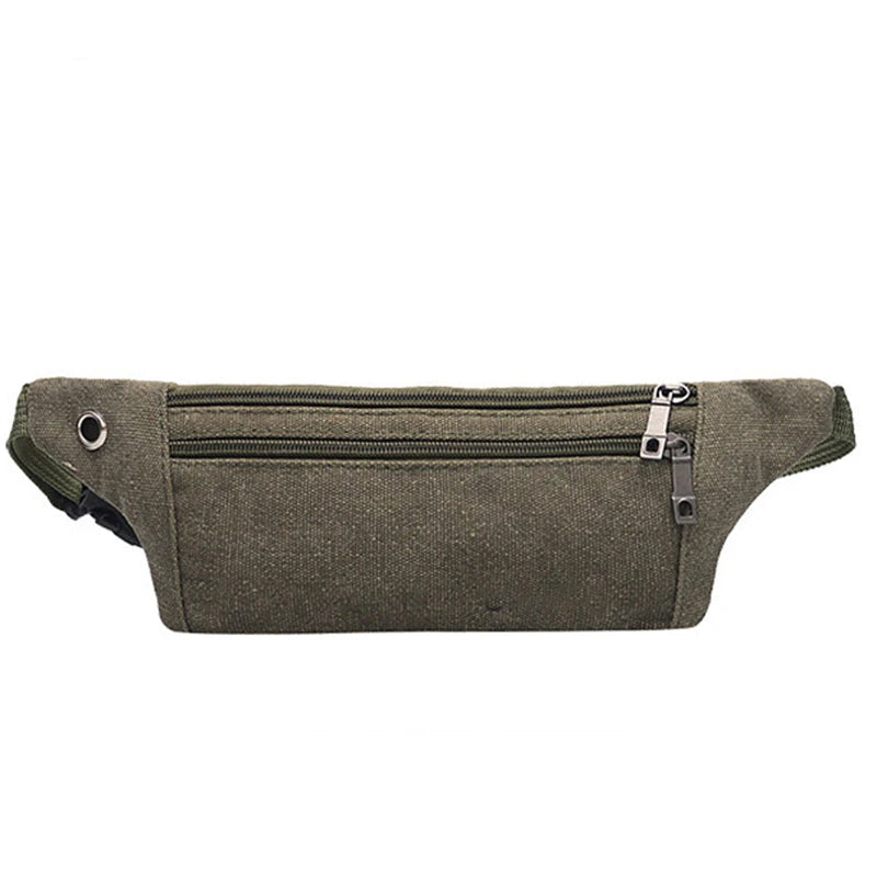 Unise Running Bag Vintage Waist Bag Sport Fanny Pack Mobile Phone Holder Bag