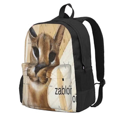 Zabloing Floppa 1 Backpacks Men's & Women's Travel Bags