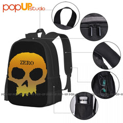 Zero Single Skull Backpack Portable Gym Tote Riding Backpack