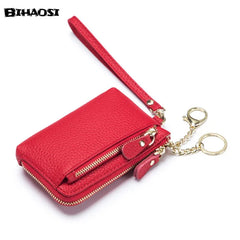 Zero Wallet Leather Multifunctional Ins Hand Carry Wristlet Real Leather Wallet