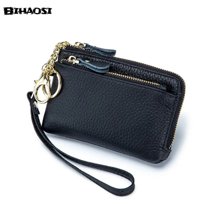 Zero Wallet Leather Multifunctional Ins Hand Carry Wristlet Real Leather Wallet