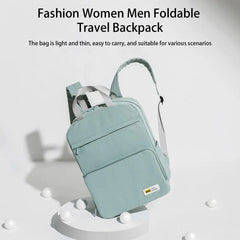 Polyester Zipper Backpack with Multiple Pockets