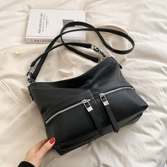 Retro Green Crossbody Bag for Women Travel Handbags Purses Female Soft Hobo