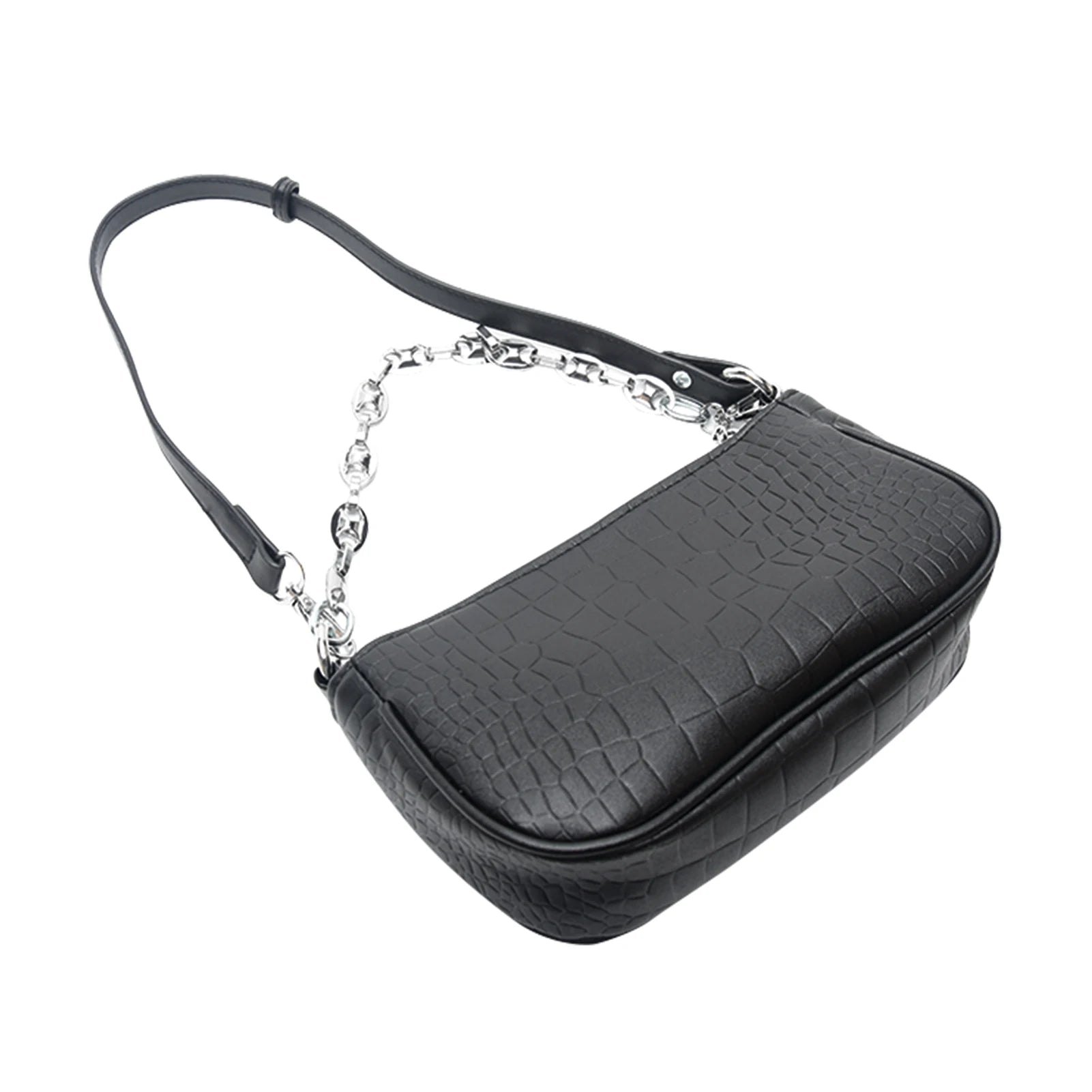 Small Retro Women Bag Handbag Chain Shoulder Street Travel Crocodile
