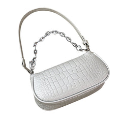 Small Retro Women Bag Handbag Chain Shoulder Street Travel Crocodile