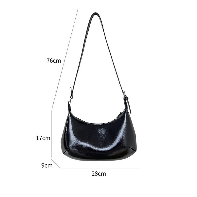 Zipper Women's Bag Small Handbags PU Leather Lady Shoulder Crossbody Bag