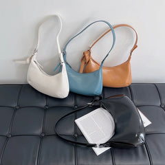 Zipper Women's Bag Small Handbags PU Leather Lady Shoulder Crossbody Bag