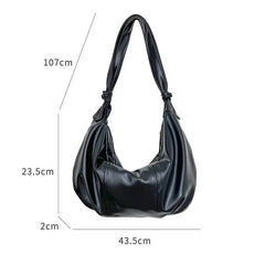 Zipper Women's Hobos Bag PU Leather Shoulder Crossbody Bag