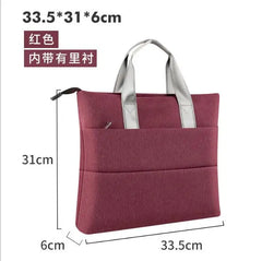 Zipper file bag Oxford cloth briefcase stationery bag