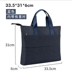 Zipper file bag Oxford cloth briefcase stationery bag