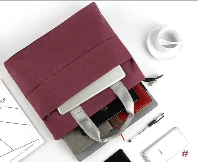 Zipper file bag Oxford cloth briefcase stationery bag