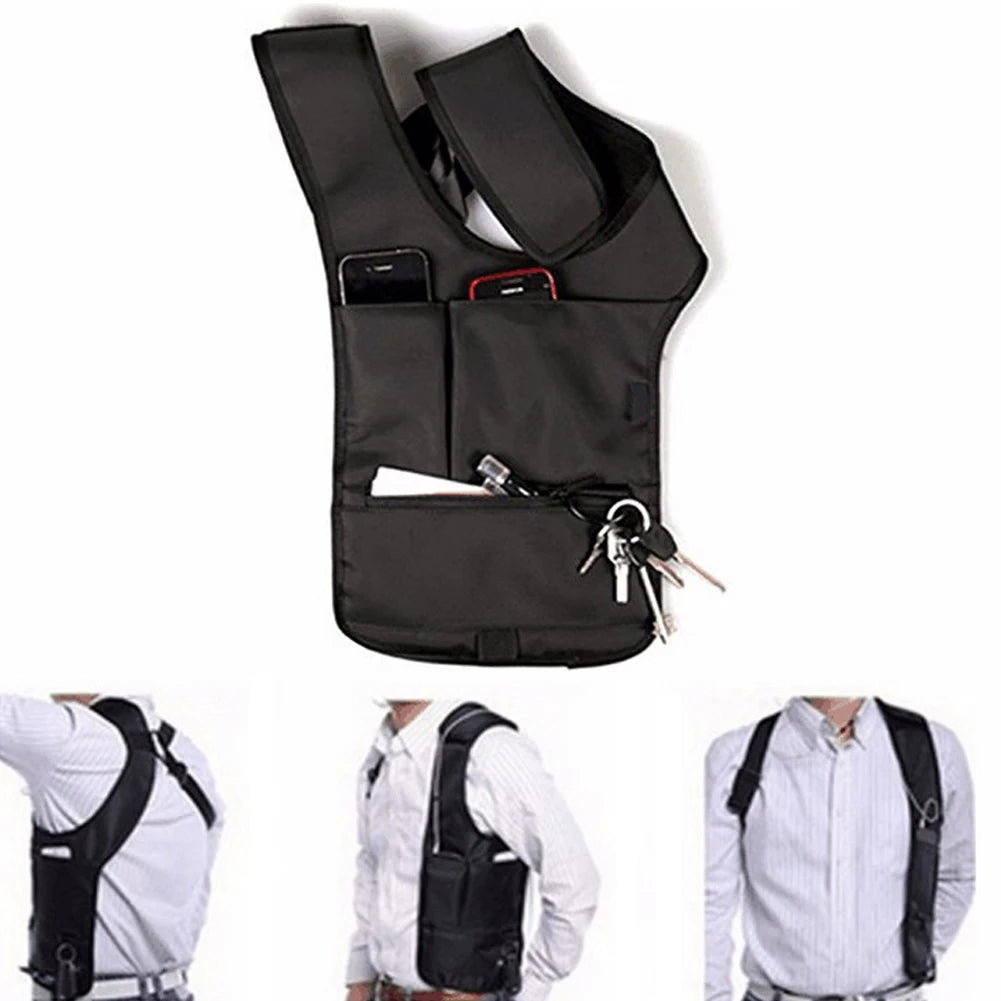 Zippered Nylon MP3 Player Holder Pocket Anti Theft Mobile Phone Portable Storage