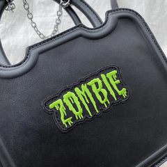 Zombie Punk Shoulder Crossbody Bag Messenger Handbag Women Girl Chain PU Bags