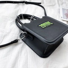 Zombie Punk Shoulder Crossbody Bag Messenger Handbag Women Girl Chain PU Bags