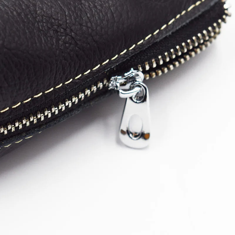 Zongshu Leather Women's Key Case Zipper Coin Purse