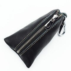 Zongshu Leather Women's Key Case Zipper Coin Purse