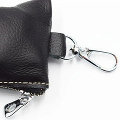 Zongshu Leather Women's Key Case Zipper Coin Purse