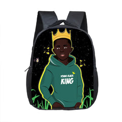 Afro Brown Kids Backpack School Bags Cartoon Toddler Bag Kids Bookbag