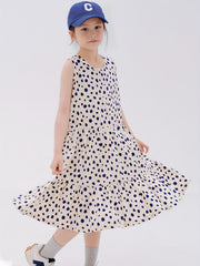 Polka Dot Princess Dress for Girls, Summer Party Dress