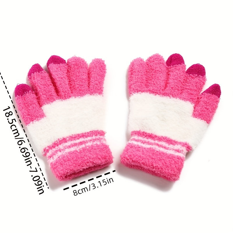 Knitted Touch Screen Gloves Winter Warm Thickened