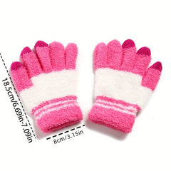 Knitted Touch Screen Gloves Winter Warm Thickened