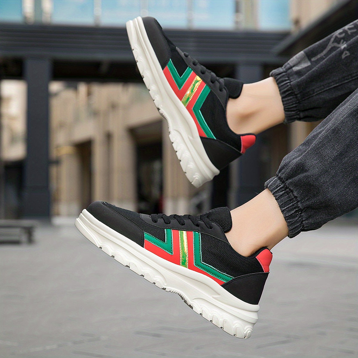 Men's Casual Slip On Woven Sneakers Breathable Non Slip Sneakers